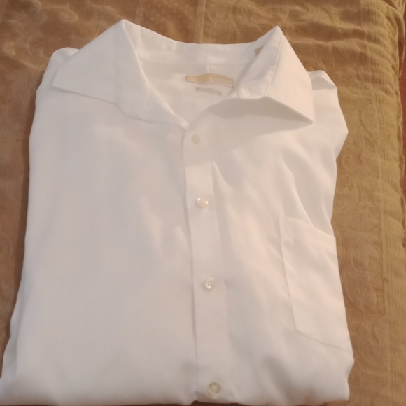 Michael Kors Other - Michael Kors white button down men shirt size 18.5 and 34/35 big